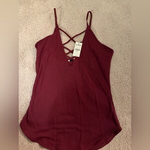 Express NWT Winetasting Strappy Top size small